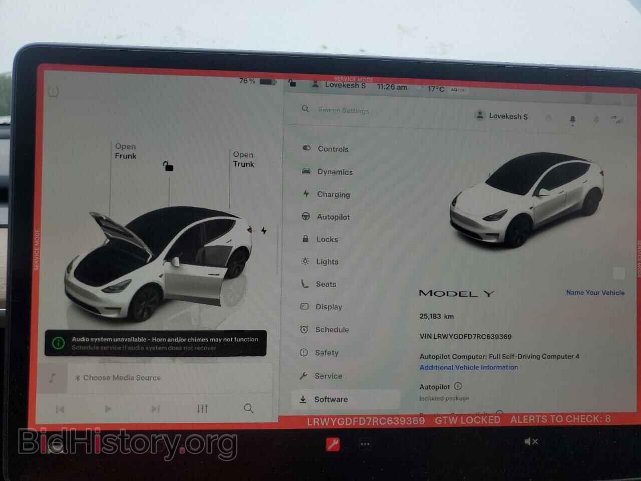 2024 TESLA MODEL Y - VIN: LRWYGDFD7RC639369 - Фото 9