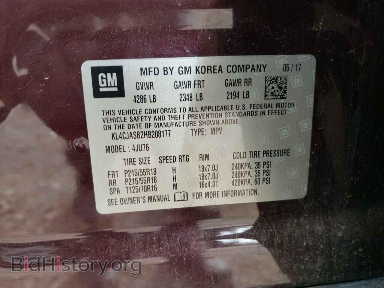 2017 BUICK ENCORE - VIN: KL4CJASB2HB208177 - Photo 12