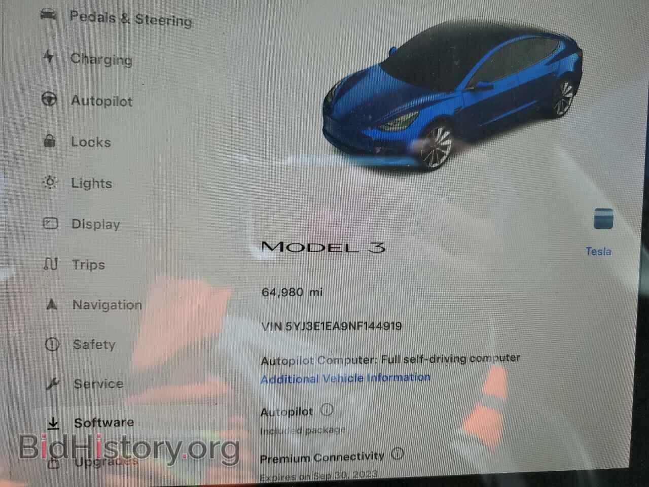 2022 TESLA MODEL 3 - VIN: 5YJ3E1EA9NF144919 - Photo 9