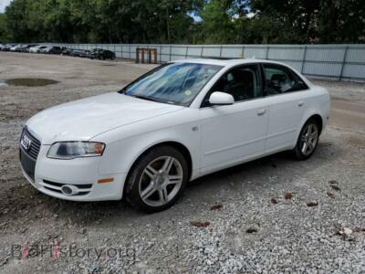 2007 Audi A4 2.0T Quattro, белый — VIN WAUDF78E57A019542, Copart