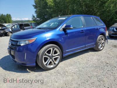 2013 Ford EDGE Sport, синий — VIN 2FMDK4AK6DBA64532, Copart