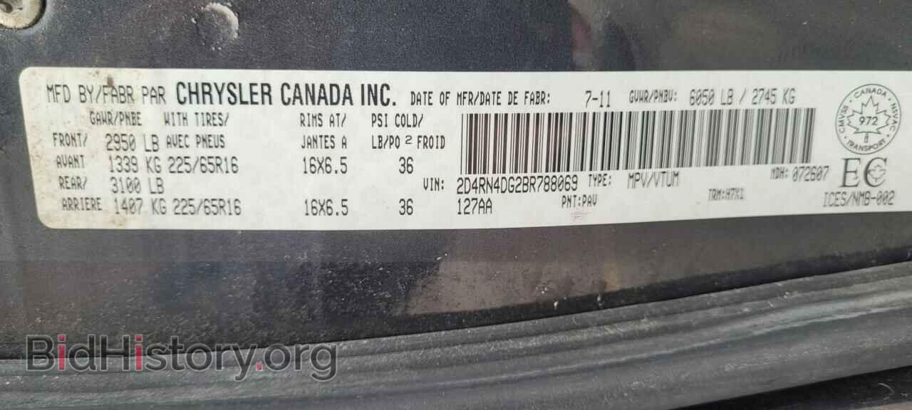 2011 DODGE CARAVAN - VIN: 2D4RN4DG2BR788069 - Photo 10