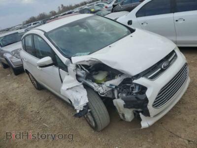 2013 Ford CMAX C-Max SEL, белый — VIN 1FADP5BU7DL513301, Copart