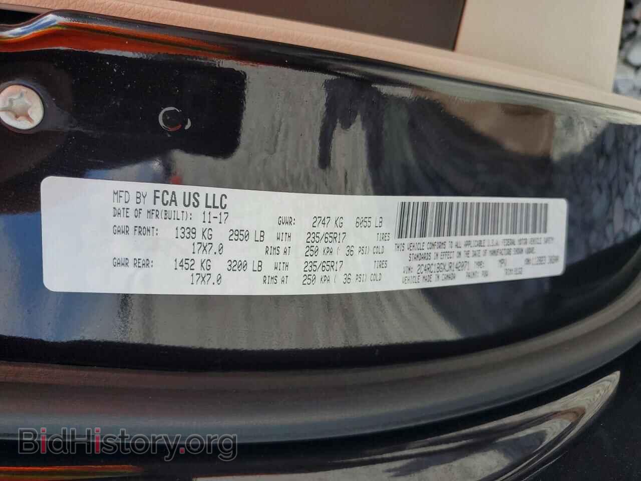 2018 CHRYSLER PACIFICA - VIN: 2C4RC1BGXJR142071 - Photo 14