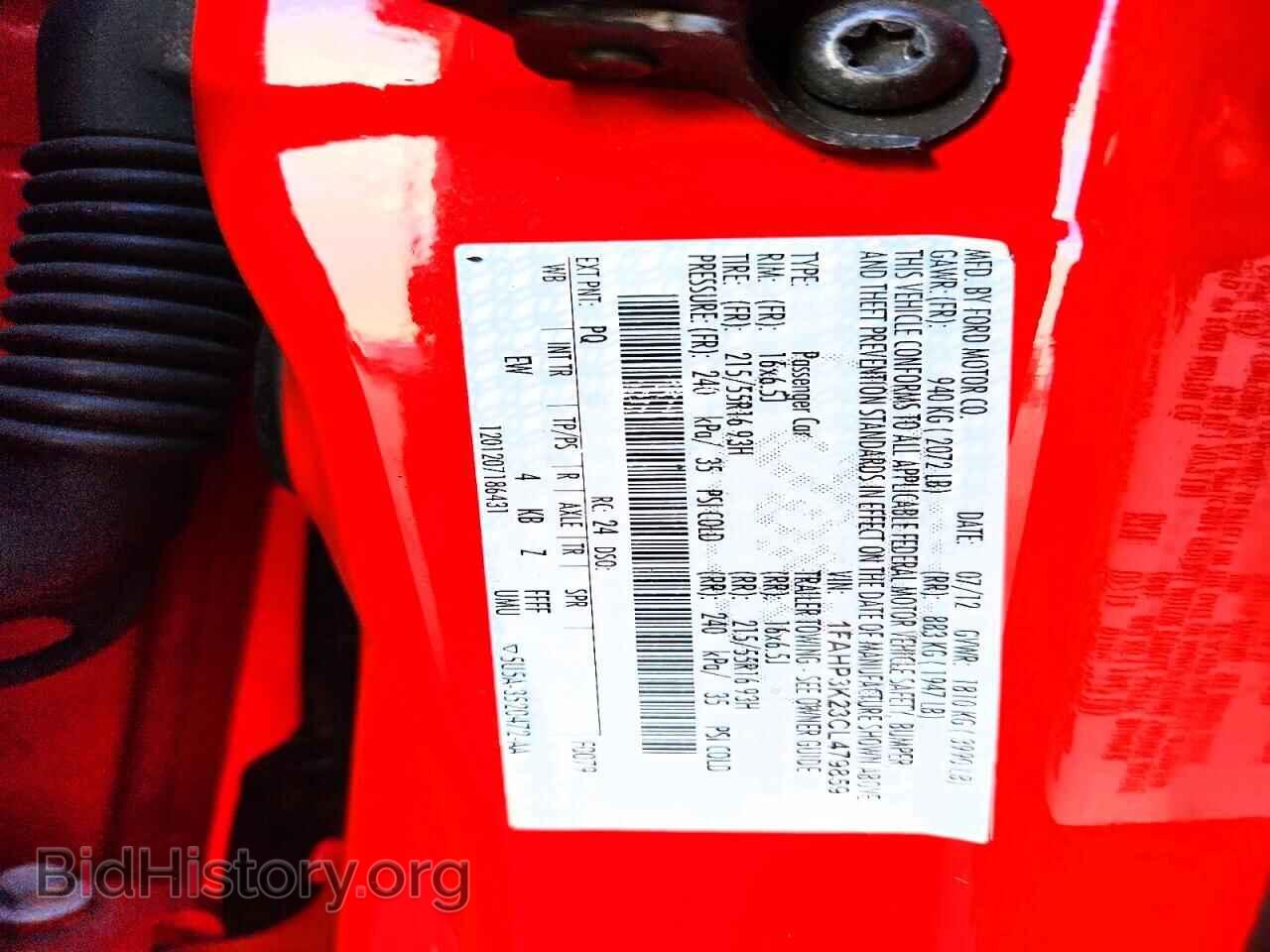 2012 FORD FOCUS - VIN: 1FAHP3K23CL479859 - Фото 12