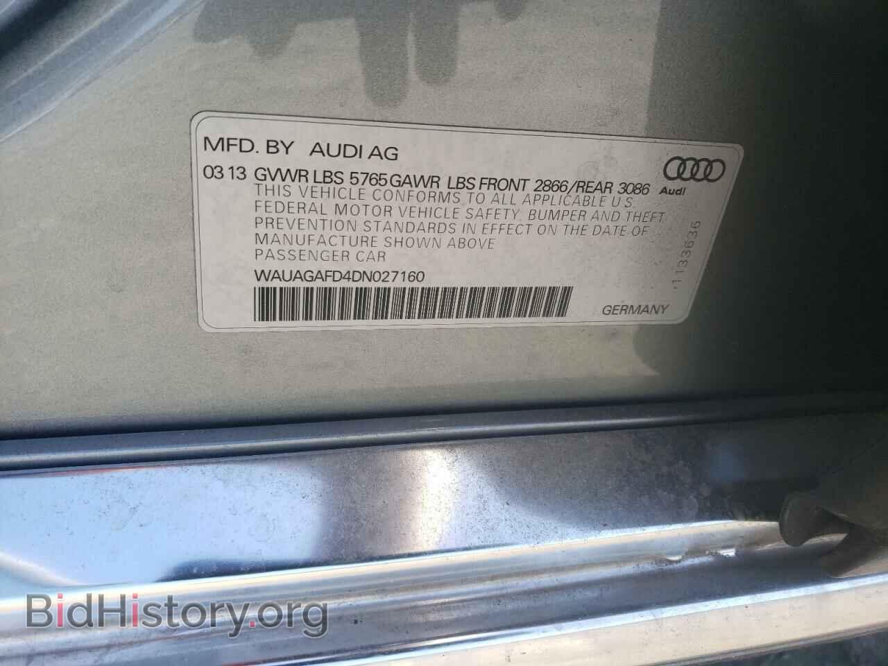 2013 AUDI A8 - VIN: WAUAGAFD4DN027160 - Фото 10