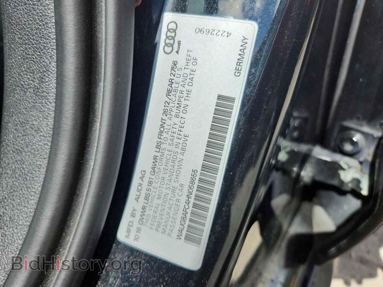 2017 AUDI A6 - VIN: WAUG8AFC4HN058655 - Photo 12