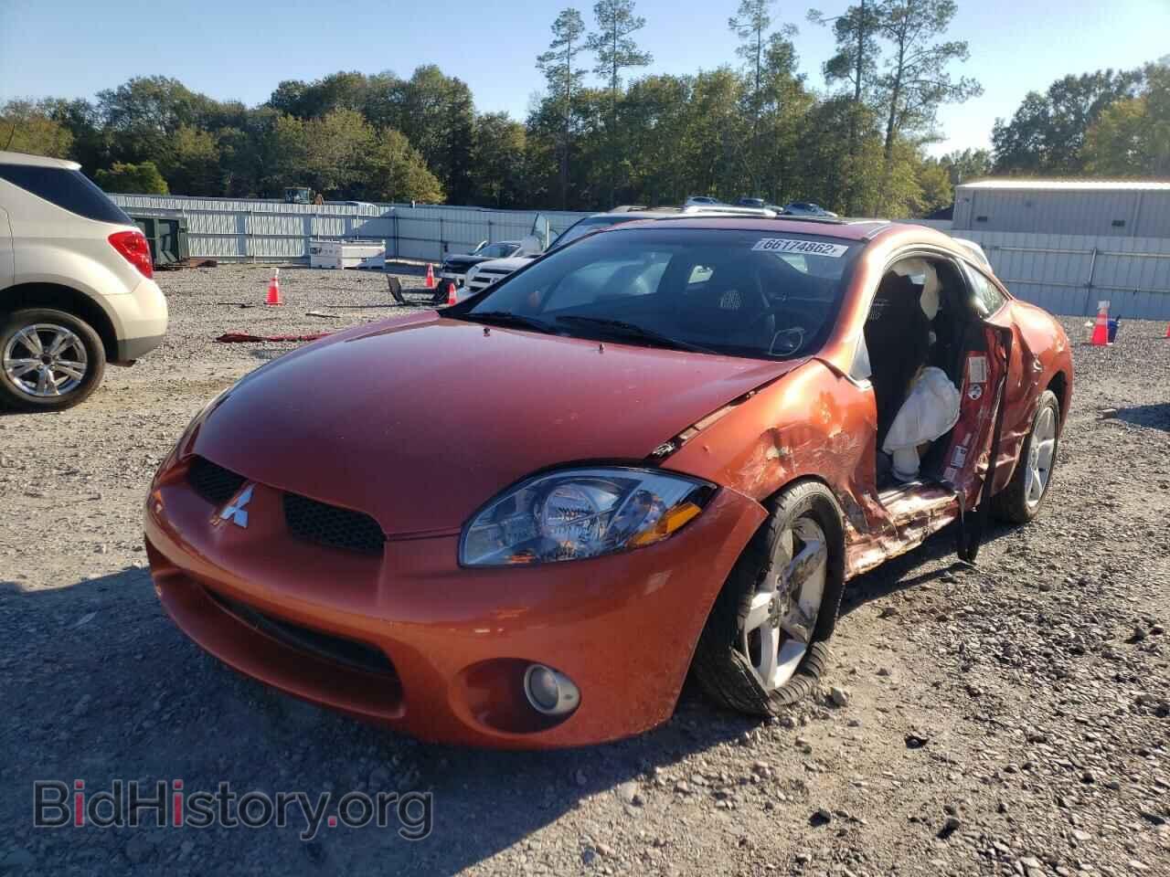2006 MITSUBISHI ECLIPSE - VIN: 4A3AK34T06E043184 - Фото 2
