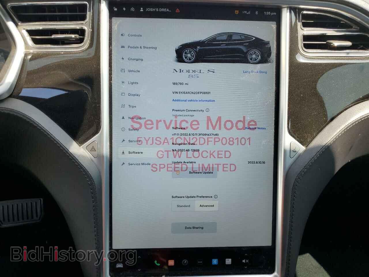 2013 TESLA MODEL S - VIN: 5YJSA1CN2DFP08101 - Photo 9