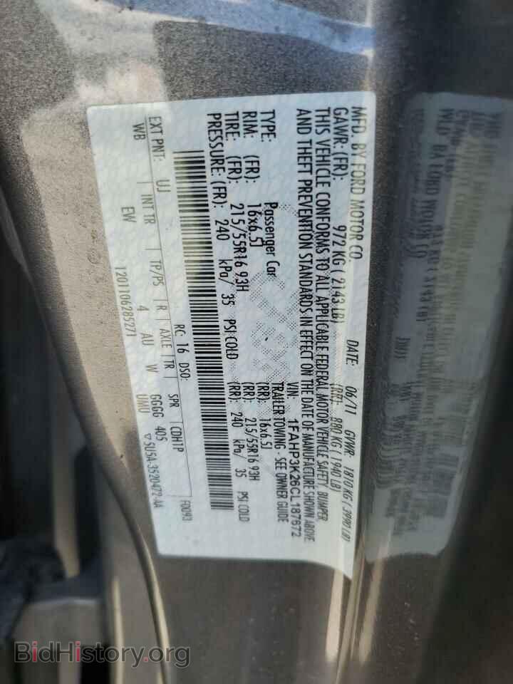 2012 FORD FOCUS - VIN: 1FAHP3K26CL187672 - Photo 12