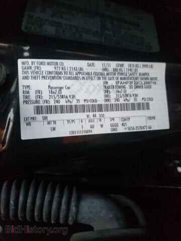2012 FORD FOCUS - VIN: 1FAHP3F22CL299718 - Фото 10