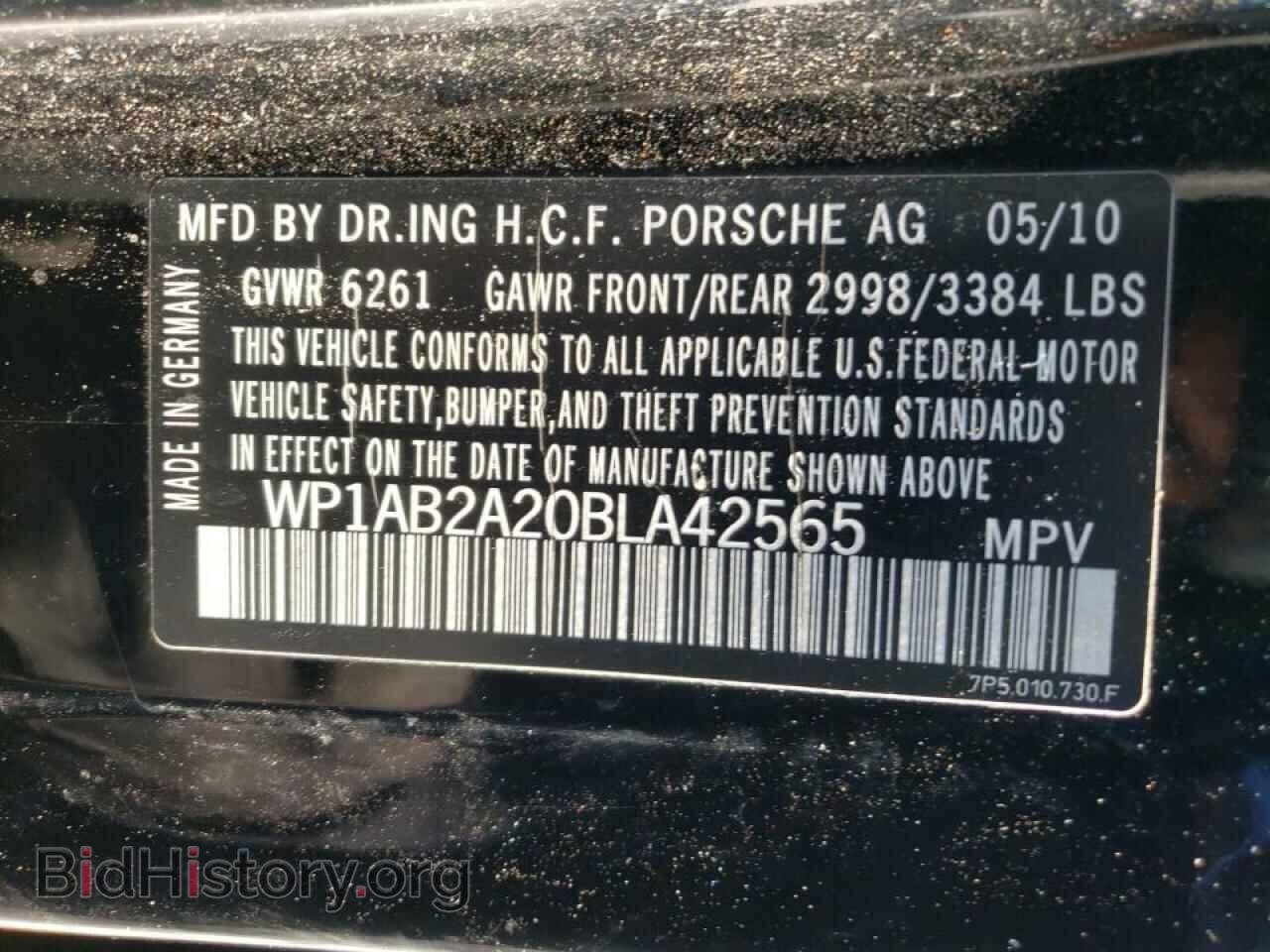 2011 PORSCHE CAYENNE - VIN: WP1AB2A20BLA42565 - Photo 10