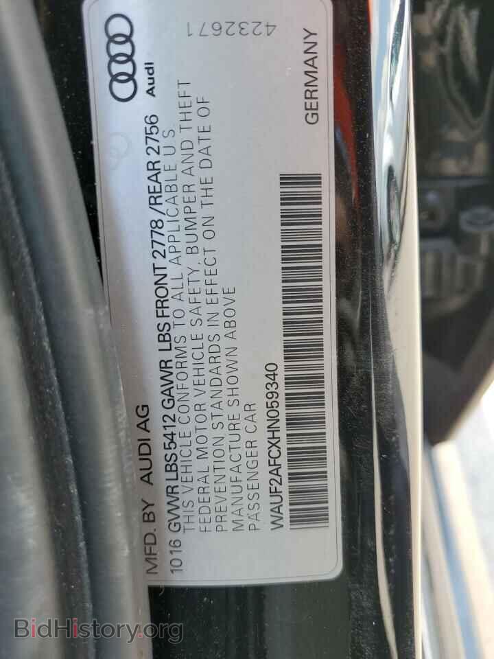 2017 AUDI A6 - VIN: WAUF2AFCXHN059340 - Фото 12