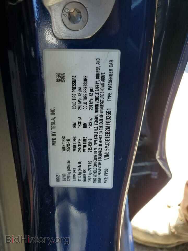 2021 TESLA MODEL 3 - VIN: 5YJ3E1EB2MF003651 - Photo 12