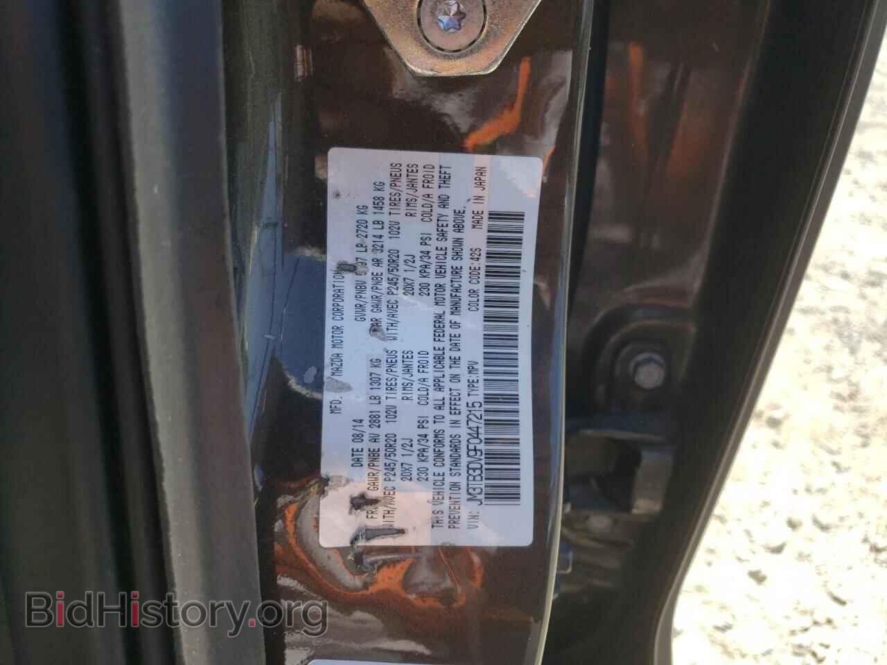 2015 MAZDA CX-9 - VIN: JM3TB3DV9F0447215 - Фото 13