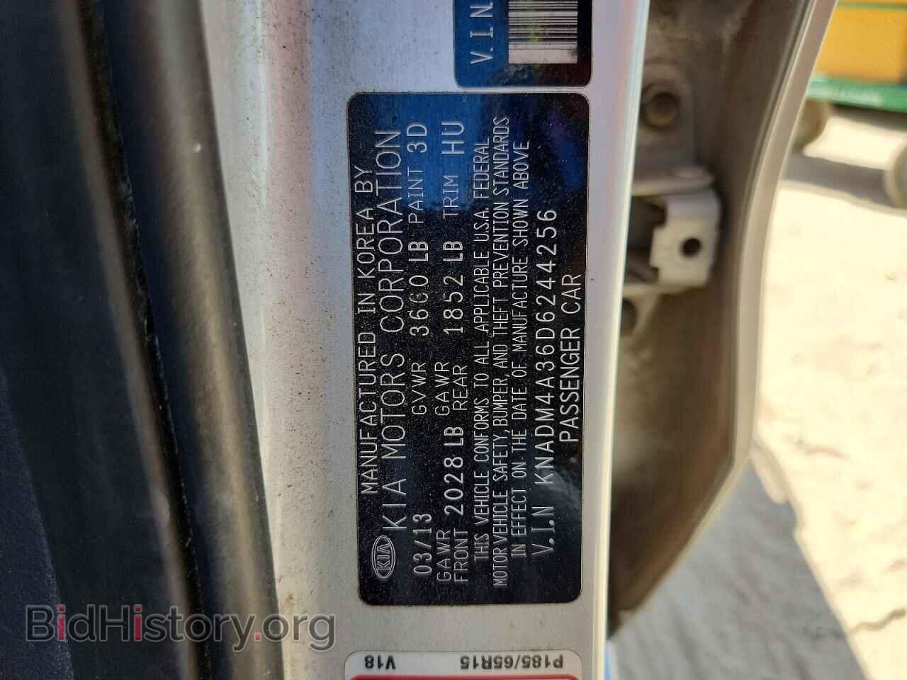 2013 KIA RIO - VIN: KNADM4A36D6244256 - Photo 12