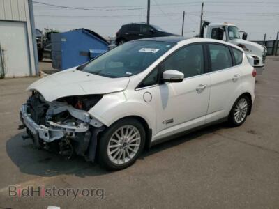 2015 Ford CMAX Premium SEL, белый — VIN 1FADP5CUXFL112097, Copart