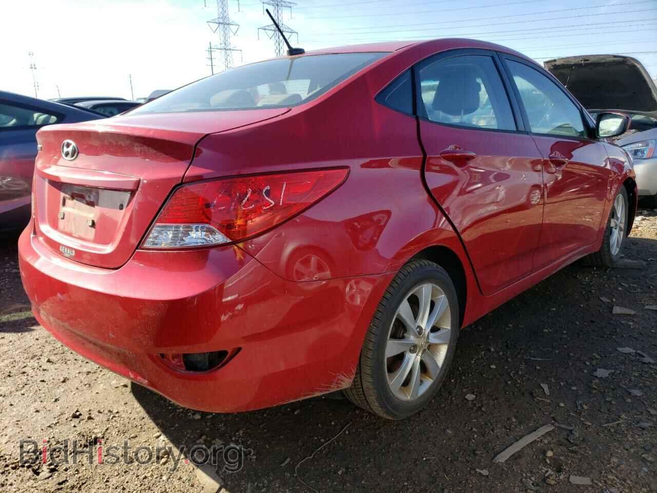 2012 HYUNDAI ACCENT - VIN: KMHCU4AE1CU247510 - Фото 4