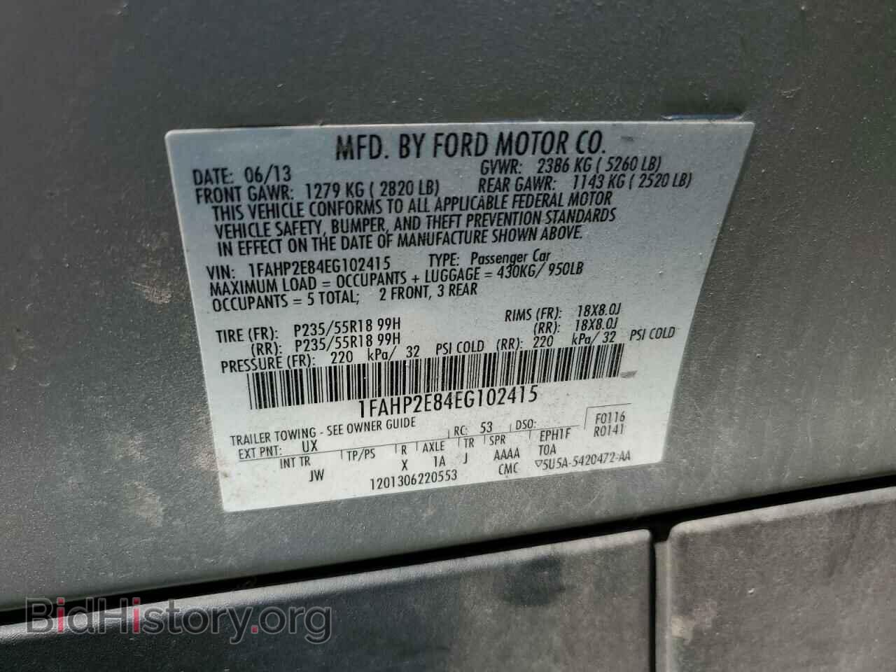 2014 FORD TAURUS - VIN: 1FAHP2E84EG102415 - Photo 12