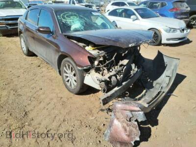2013 Chrysler 200 200 Tourin, бордовый — VIN 1C3CCBBB3DN632700, Copart