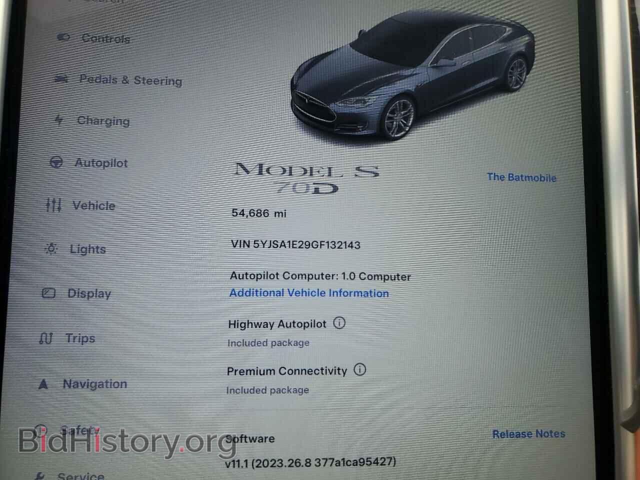 2016 TESLA MODEL S - VIN: 5YJSA1E29GF132143 - Фото 9