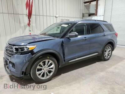 2021 Ford EXPLORER Explorer X, blue — VIN 1FMSK7DH4MGB28567, Copart