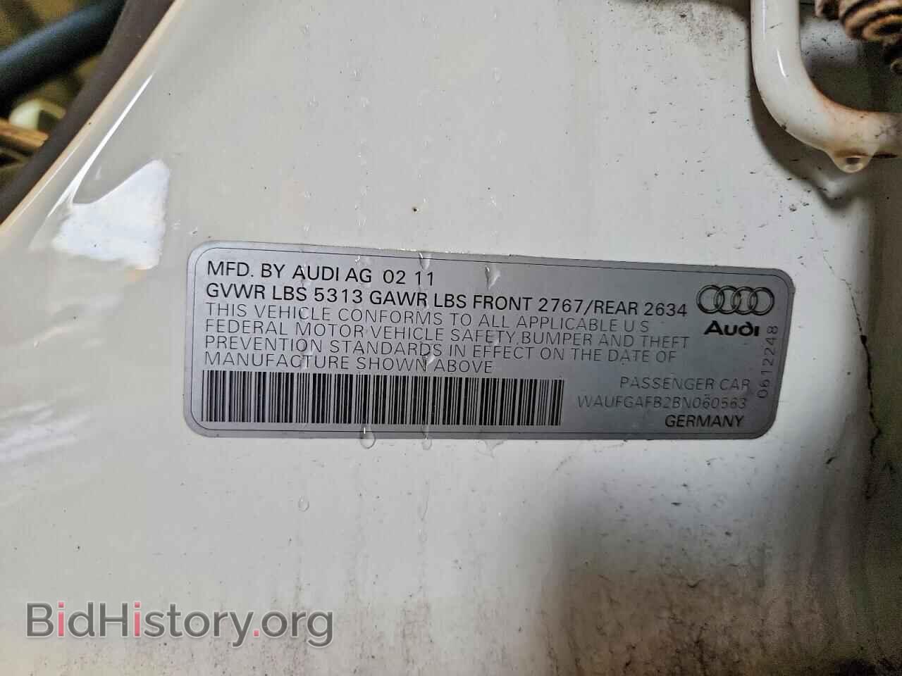 2011 AUDI A6 - VIN: WAUFGAFB2BN060563 - Photo 12