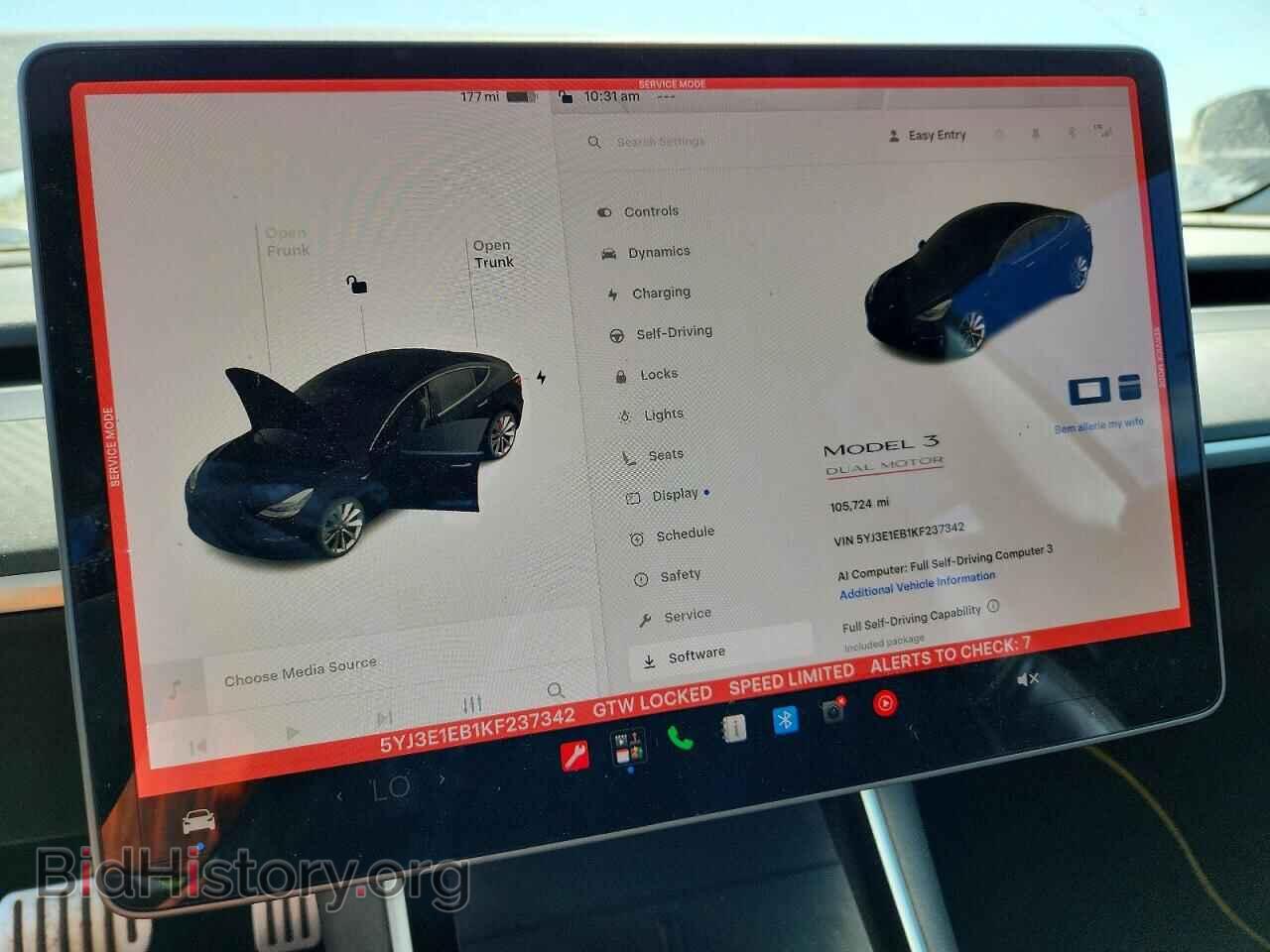 2019 TESLA MODEL 3 - VIN: 5YJ3E1EB1KF237342 - Фото 9