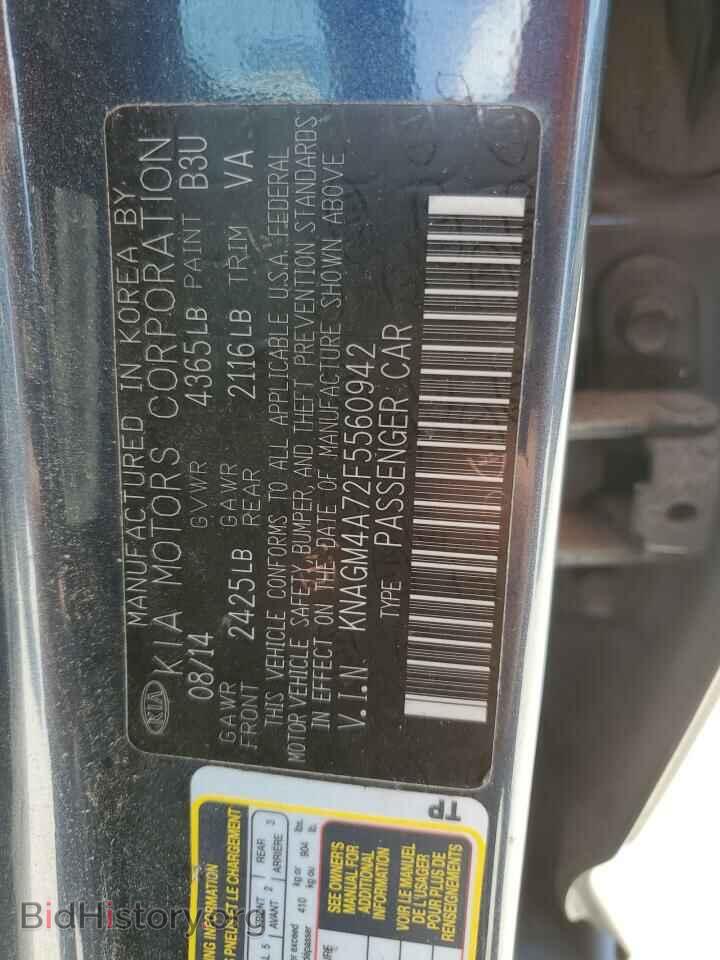 2015 KIA OPTIMA - VIN: KNAGM4A72F5560942 - Фото 12