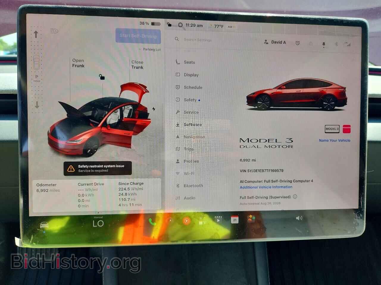 2026 TESLA MODEL 3 - VIN: 5YJ3E1EB7TF169579 - Photo 9
