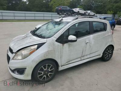 2014 Chevrolet SPARK 2LT, white — VIN KL8CF6S96EC454486, Copart