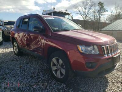 2012 Jeep COMPASS Compass LA, red — VIN 1C4NJDEB0CD589021, Copart