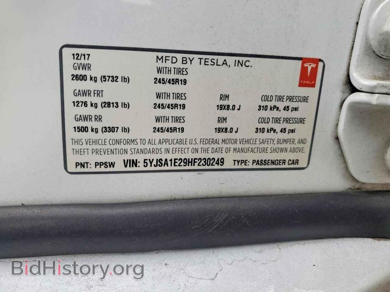 2017 TESLA MODEL S - VIN: 5YJSA1E29HF230249 - Photo 13