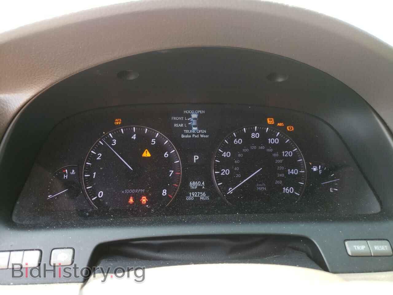 2008 LEXUS LS460 - VIN: JTHGL46F485031385 - Фото 9