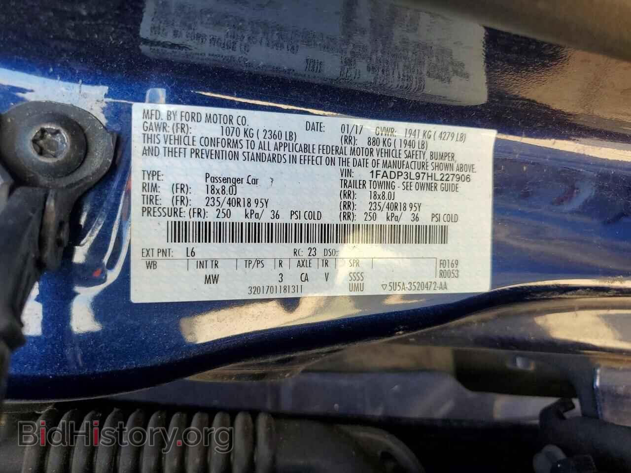 2017 FORD FOCUS - VIN: 1FADP3L97HL227906 - Photo 13