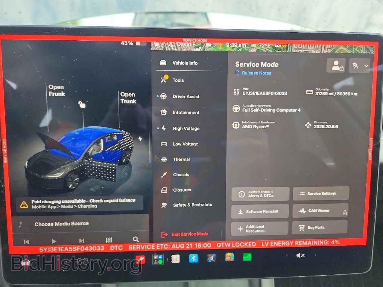 2025 TESLA MODEL 3 - VIN: 5YJ3E1EA5SF043033 - Photo 9