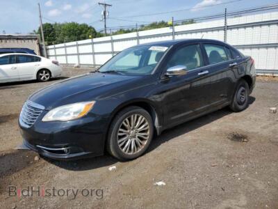 2012 Chrysler 200 Limited, черный — VIN 1C3CCBCBXCN307667, Copart