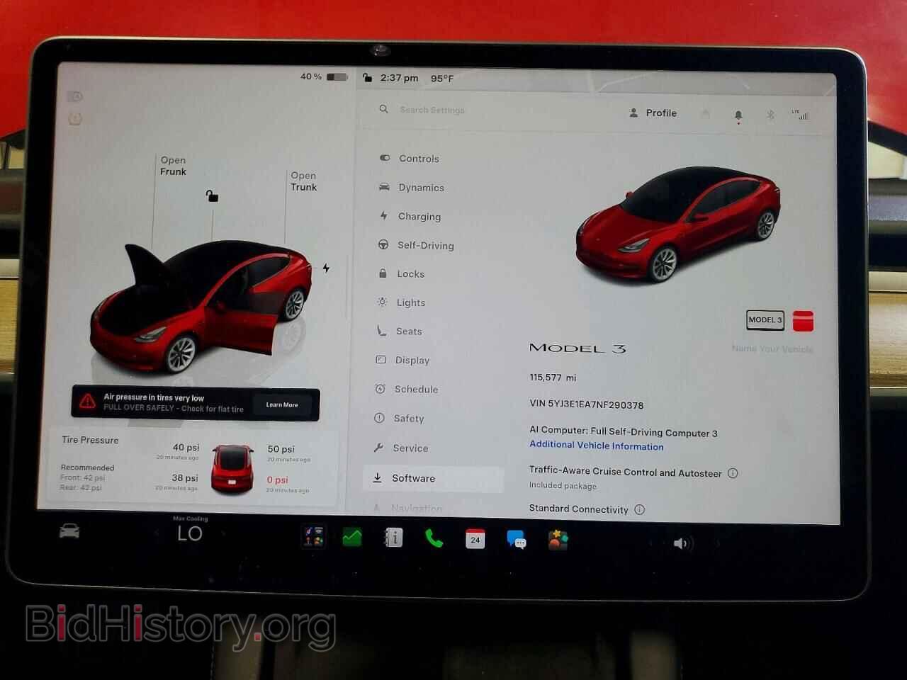 2022 TESLA MODEL 3 - VIN: 5YJ3E1EA7NF290378 - Photo 9