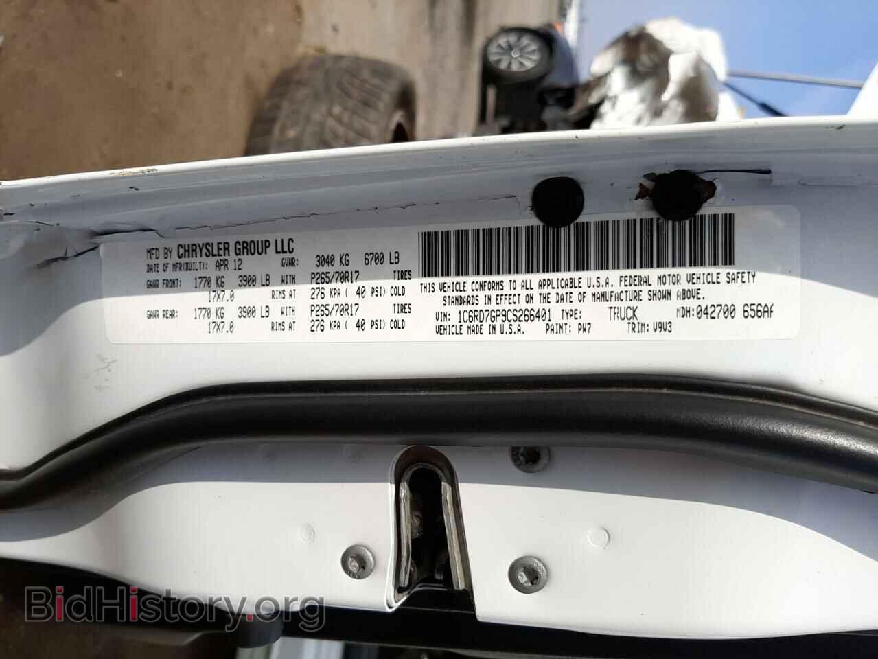 2012 DODGE RAM 1500 - VIN: 1C6RD7GP9CS266401 - Фото 10