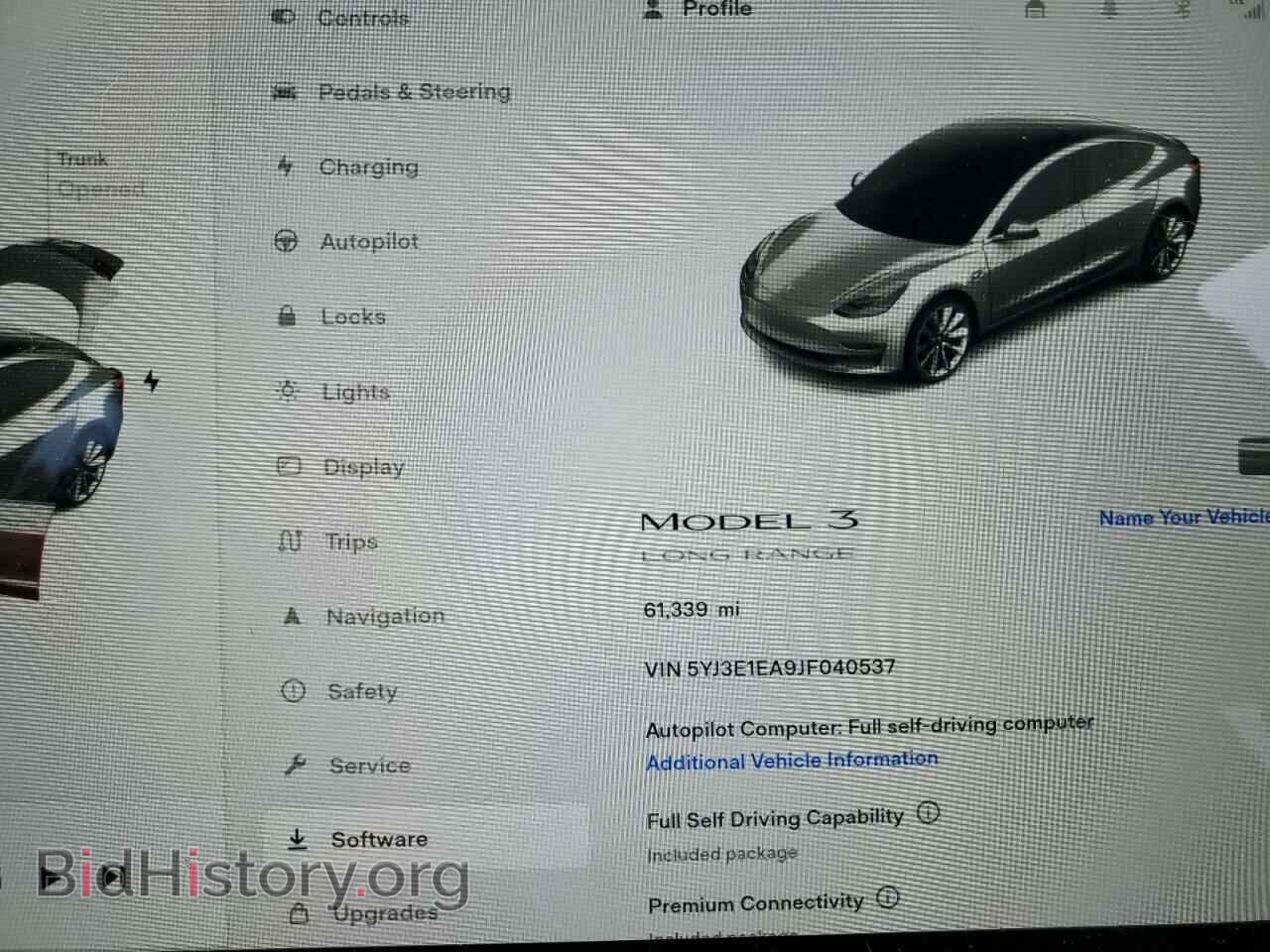 2018 TESLA MODEL 3 - VIN: 5YJ3E1EA9JF040537 - Фото 9