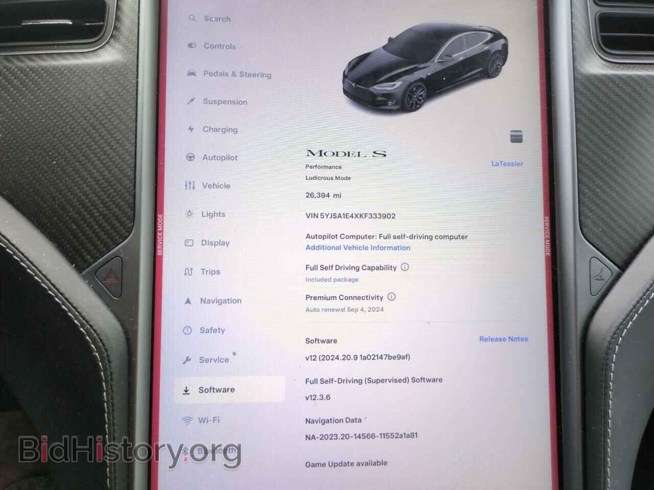 2019 TESLA MODEL S - VIN: 5YJSA1E4XKF333902 - Photo 9