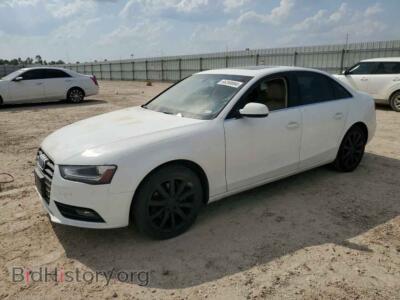 2013 Audi A4 Premium Plus, белый — VIN WAUFFAFL5DN004583, Copart