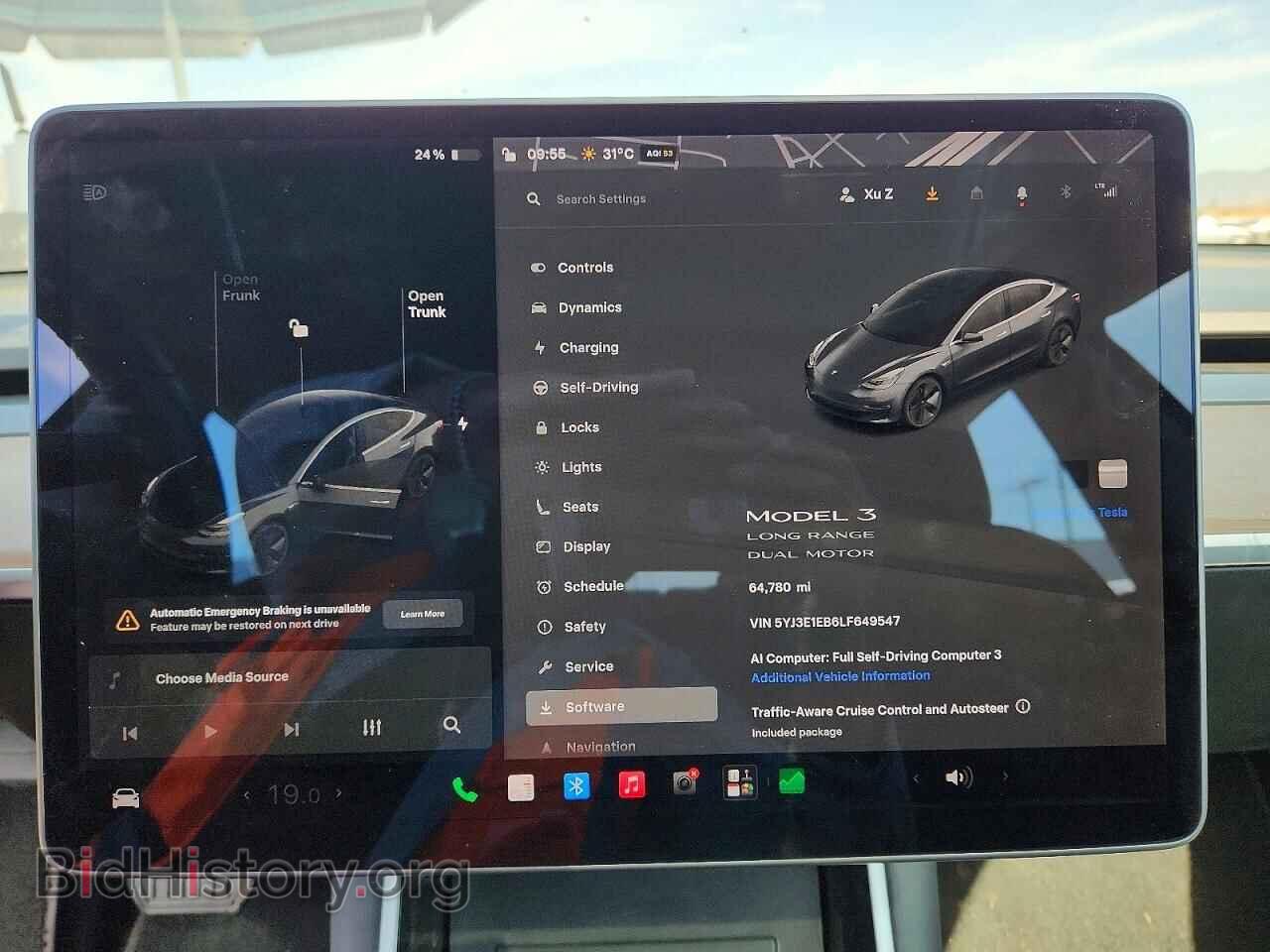 2020 TESLA MODEL 3 - VIN: 5YJ3E1EB6LF649547 - Photo 9
