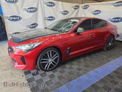 2018 Kia STINGER GT2, red — VIN KNAE55LCXJ6011626, Copart