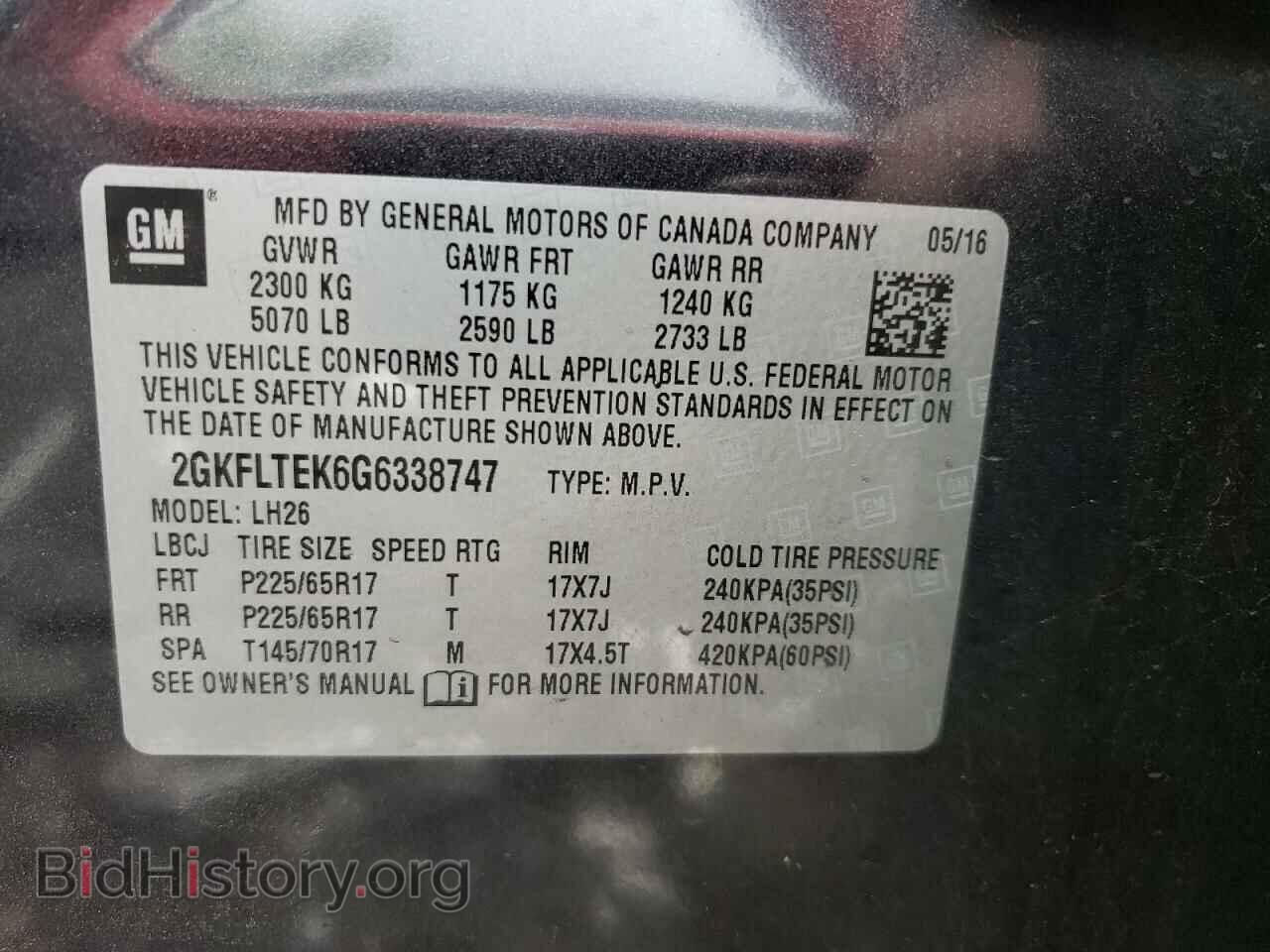 2016 GMC TERRAIN - VIN: 2GKFLTEK6G6338747 - Photo 12