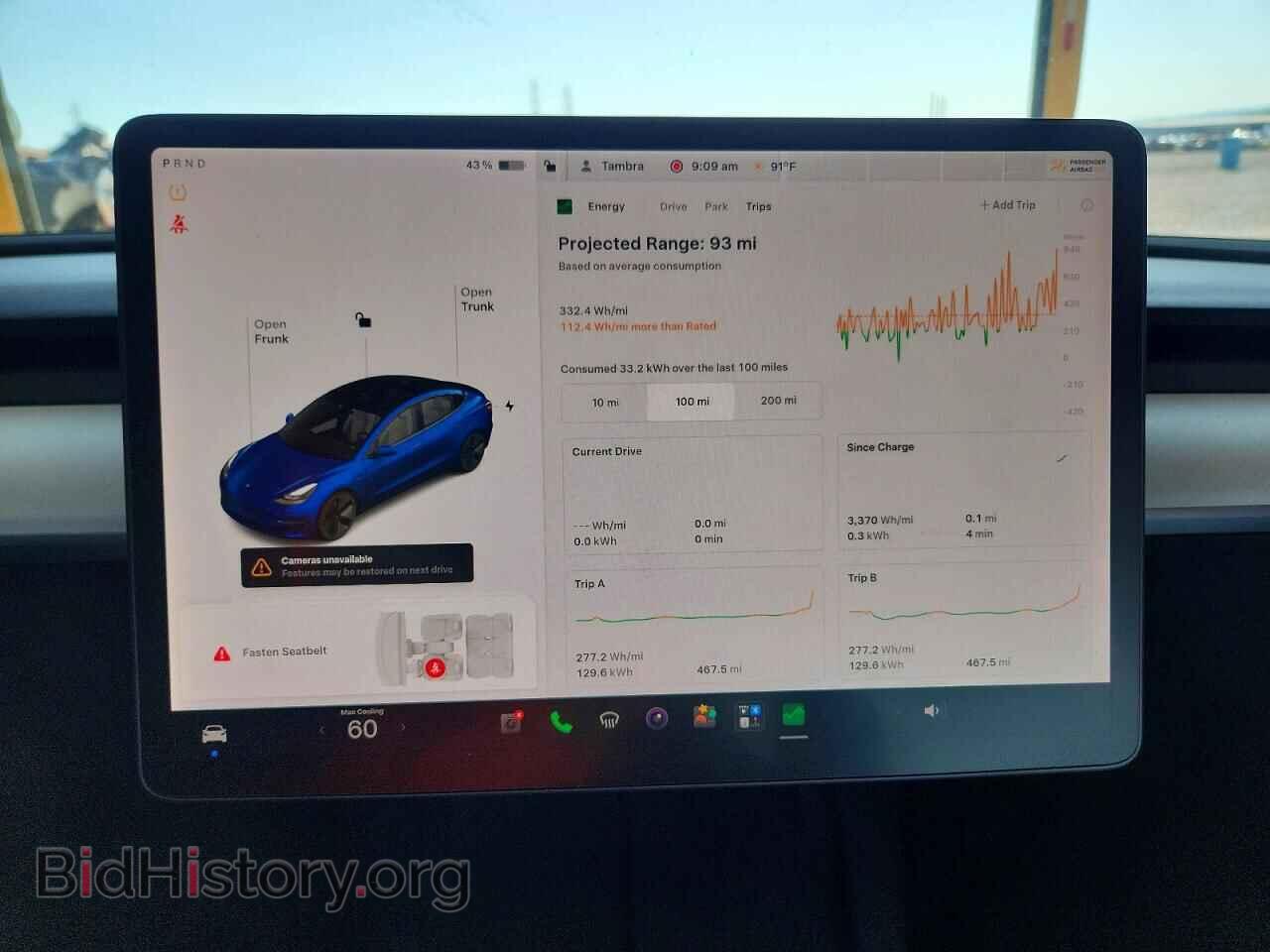 2022 TESLA MODEL 3 - VIN: 5YJ3E1EB5NF109593 - Photo 9