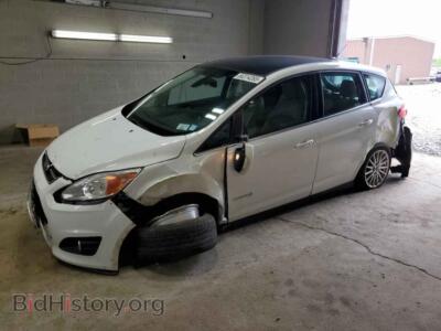 2015 Ford CMAX SEL, белый — VIN 1FADP5BUXFL111467, Copart