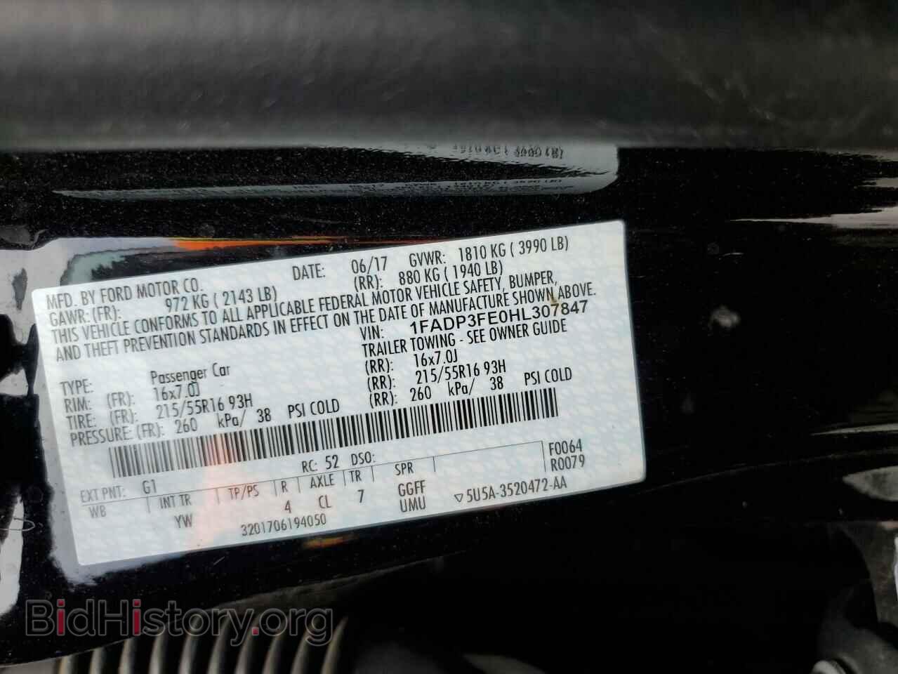 2017 FORD FOCUS - VIN: 1FADP3FE0HL307847 - Photo 12