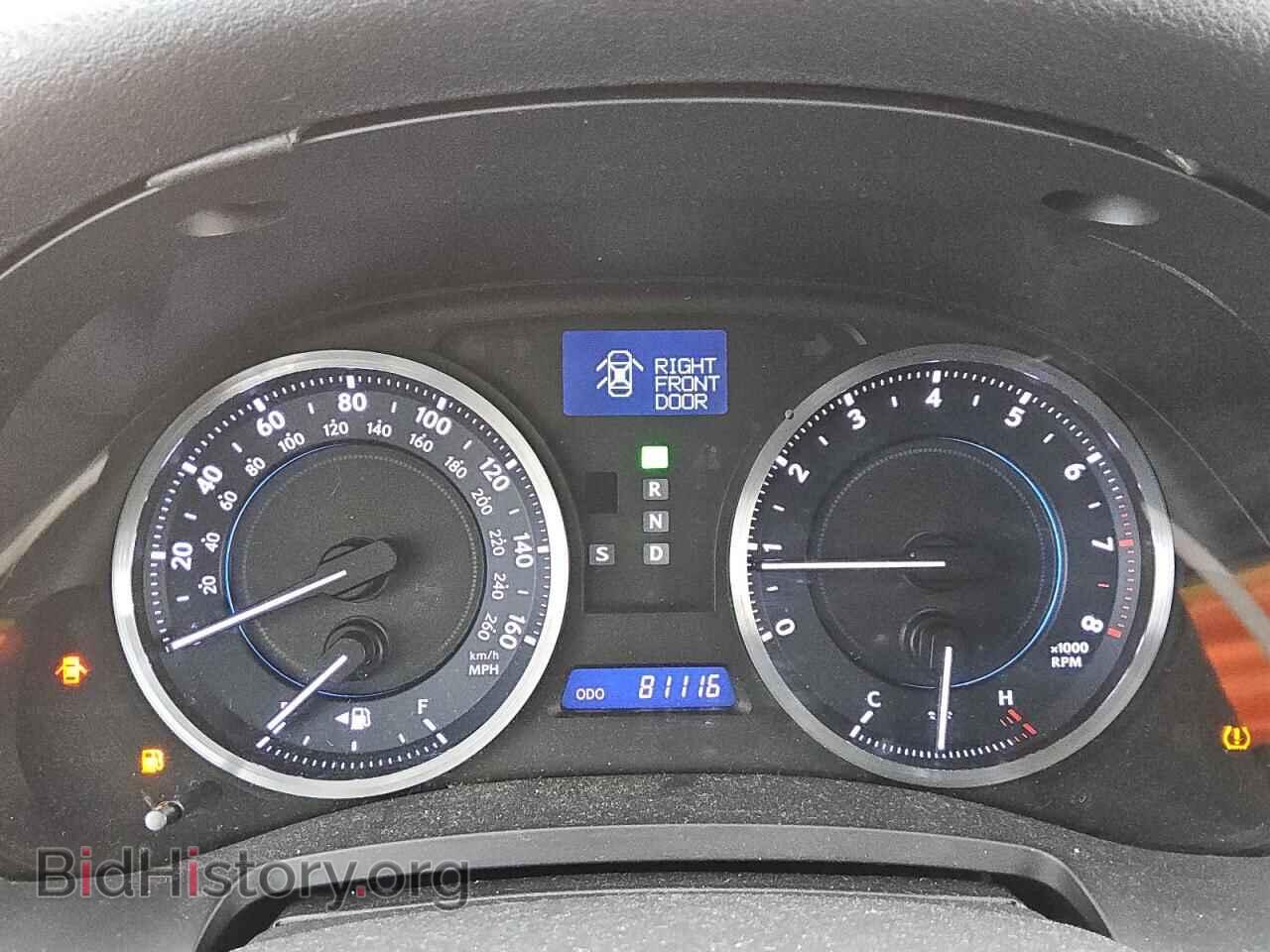 2012 LEXUS IS - VIN: JTHBF5C29C5157758 - Фото 9