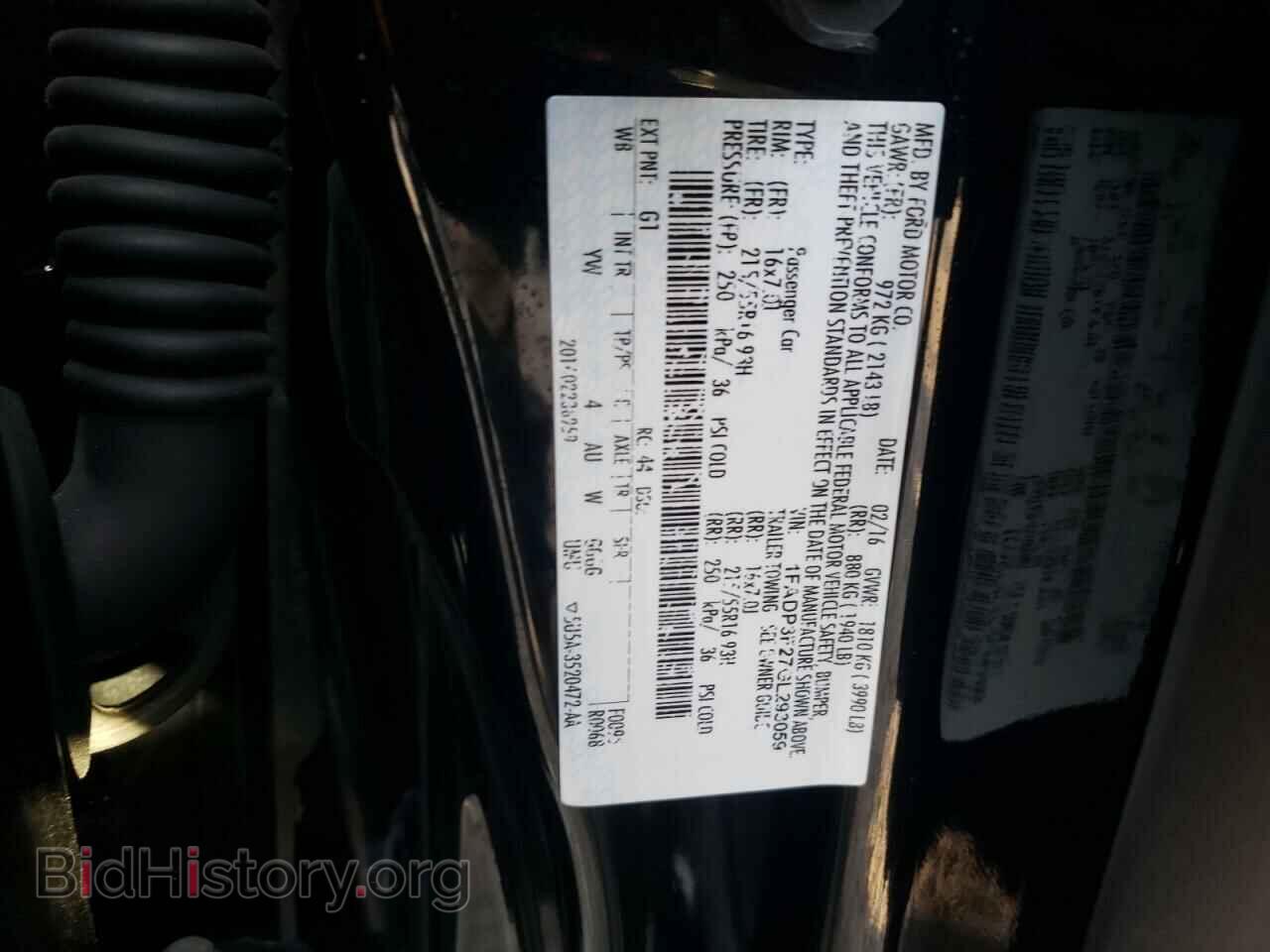 2016 FORD FOCUS - VIN: 1FADP3F27GL293059 - Фото 10